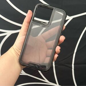 Iphone 14 Pro Max Clear Black 3 layer case